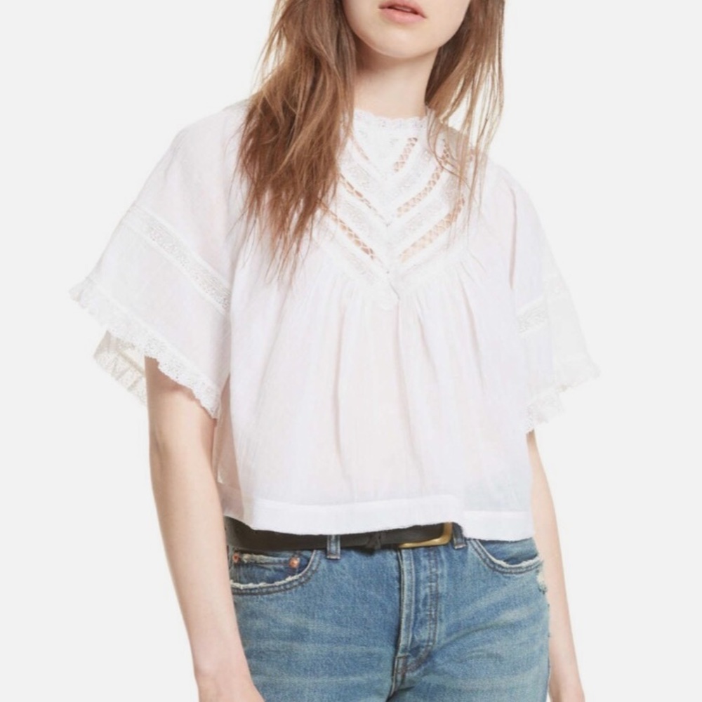 Free People Lush Life crochet Crop Top